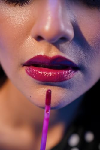 Image of Khukumoni Liquid Lipstick | Creamy Lip Color Long Lasting | Smudge Proof | Waterproof & Transfer Proof Glorious Maroon 5ml