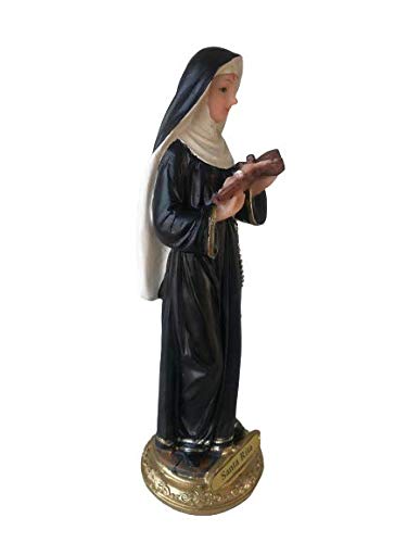 Santa Rita De Cascia Estatua Religiosa de Resina 8" miniatura 5