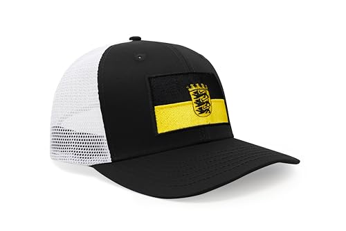 Image of International Tie State Hat for Men and Women, Adjustable Snapback Trucker Baseball Cap with Embroidered Patch