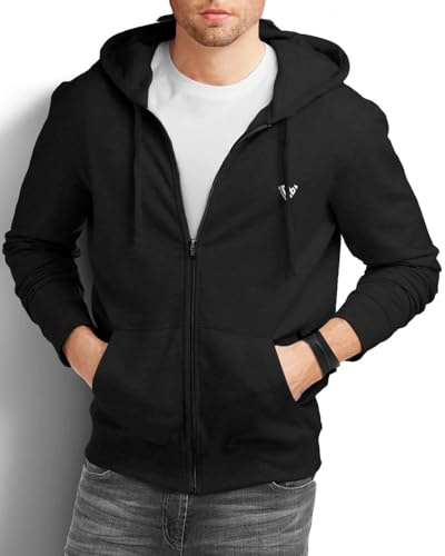 Image of EYEBOGLER Mens Hooded Neck Full Sleeves Regular Fit Solid Jacket