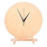 Base de montre en bois : le cadran rond intemporel s'adapte à tous les styles d'intérieur et fait ressortir les œuvres d'art de votre enfant comme cadran ou horloge de table
