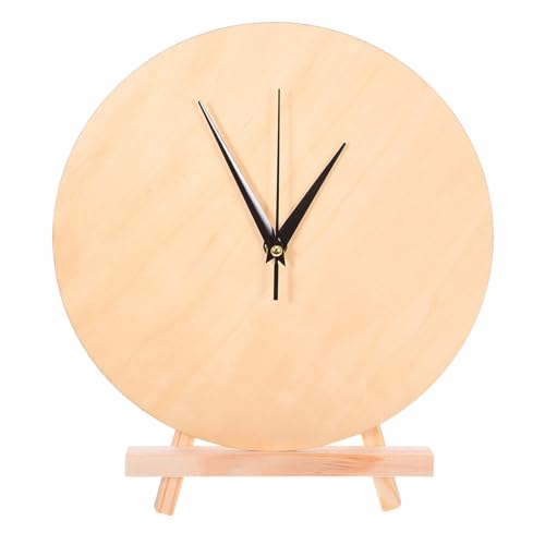 BESPORTBLE 1 Set DIY Clock Face: Unfinished Wooden Dial 12