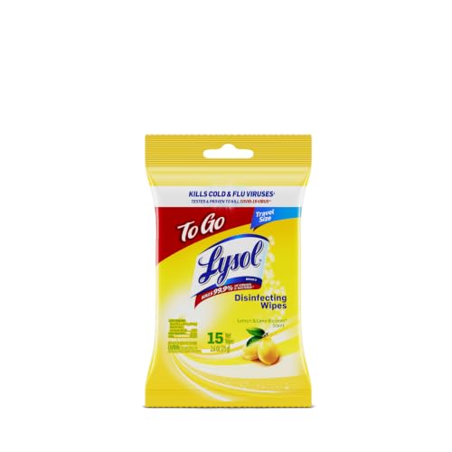 LYSOL Disinfecting Wipes - Lemon & Lime Blossom To-Go Flatpack 15 ct. 1 pack - image 1