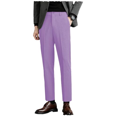 Men's Fit Pants Slacks Casual Slim Fit Business Gurkha Pants2
