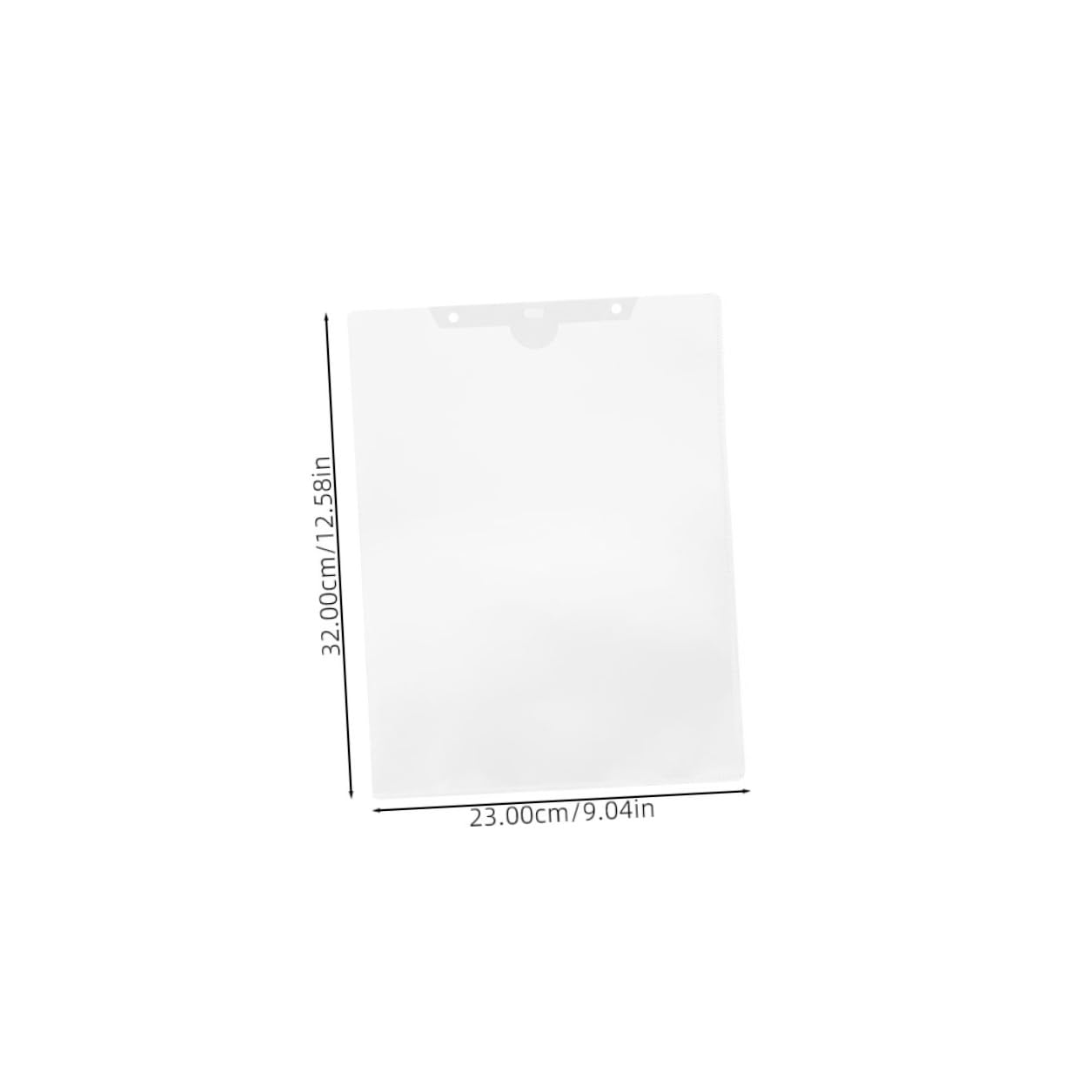 Pochette Plastique Transparente pour Dossiers, Lot de 24 Pièces en Pp, Protection de Documents et Classement, pour Bureau et Usage Scolaire