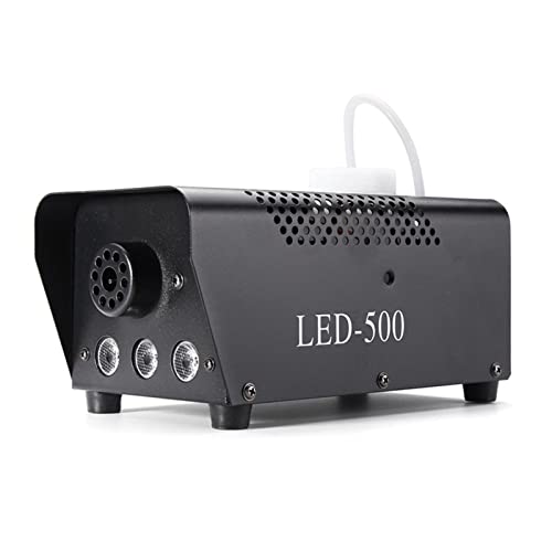 Fog Machine 500W Halloween Smoke Machine con Luz LED RGB y Control Remoto Inalámbrico