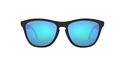 OO9428 Frogskins Mix Sunglasses, Matte Black Prizm Sapphire Polarized, 55mm
