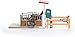 Schleich Horse Club - 25PC Hannah and Cayenne Horse Toy Stall Playset with Accessories - Customizable Stable Name Tag - Realistic, Posable Rider and Pony Toys for Girls and Boys - Kids Ages 5+ - 42710