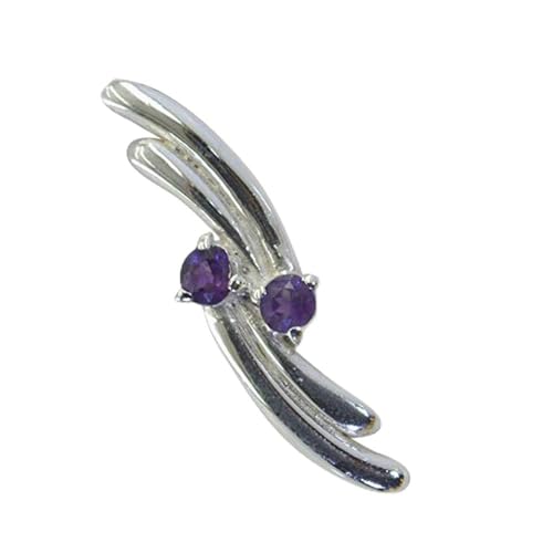 Pendentif améthyste pour femme en argent massif, collier fait main