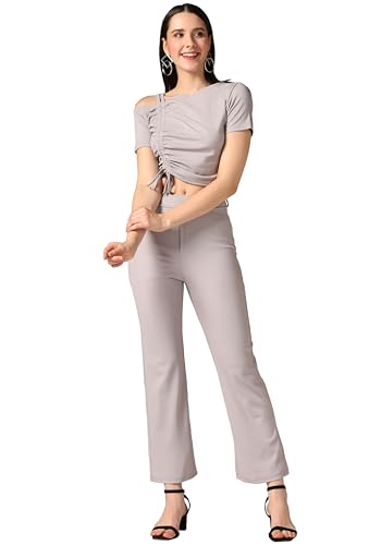 Image of TOPLOT co ord Set for Women Solid Top and Bottom