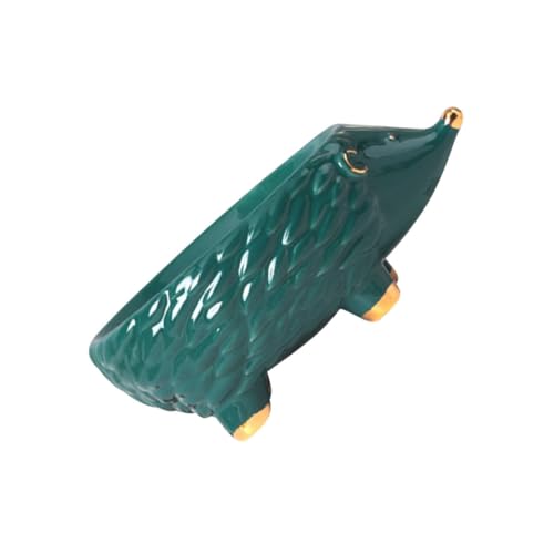 Anneome Nordic Style Ceramic Soap Holder Hedgehog Design Soap Storage Box for and Soap Container Cartoon Soap Rack for Bathroom Kitchen