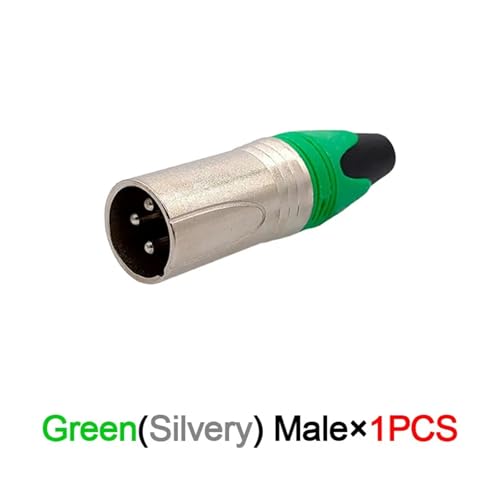 Conector XLR de 3 pines verde para evitar errores de conexión en micrófonos 2