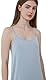 Joyaria Unterkleid für Durchsichtige Kleider Unterröcke Sexy Träger für Damen Viskose Nachthemd Negligee Full Slip Knielang Nachtkleid mit Trägern Rundhalsausschnitt(Staubiges Blau,XL)