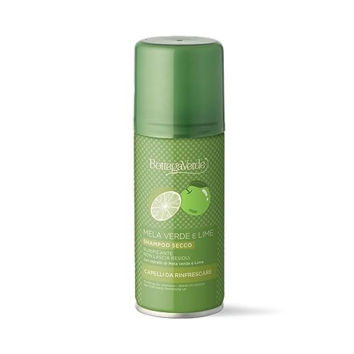 Bottega Verde - Shampoo Secco Mela Verde e Lime, 100 ml, per Capelli da Rinfrescare, Azione Purificante, Non Lascia Residui e Non Secca la Chioma, con Estratto di Mela Verde e Lime