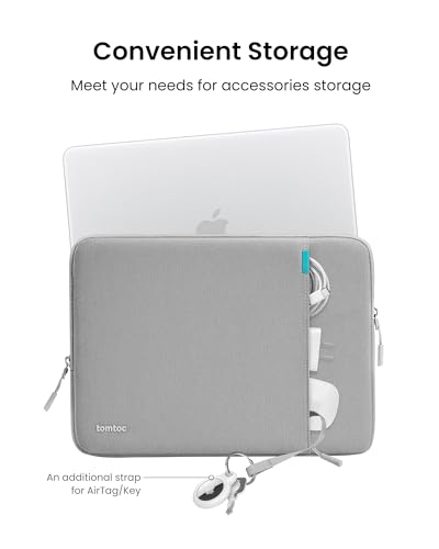 Image of tomtoc 360 Protective Laptop Sleeve 13-inch MacBook Neo A3404 (2026) | Water-resistant Laptop Case Cover Designed for 13-inch New MacBook Neo A18 Pro Chip, 13 inch Shockproof Computer Case Bag