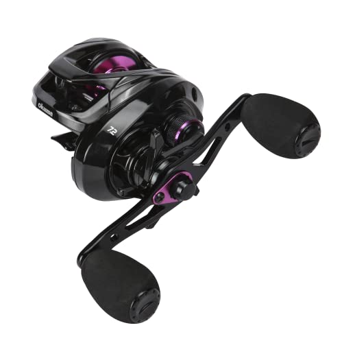 Okuma Halogen Carrete Baitcasting de Aluminio y Grafito, Mano Izquierda, Relación 6.5:1, Negro miniatura 3