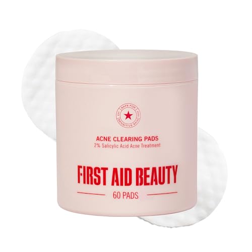 First Aid Beauty Acne Pads for Face - Maximum Strength Acne Treat...