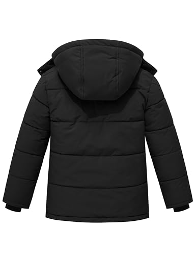 wantdo Girl's Winter Coat Warm Puffer Jacket Waterproof Fleece Jacket Hooded2