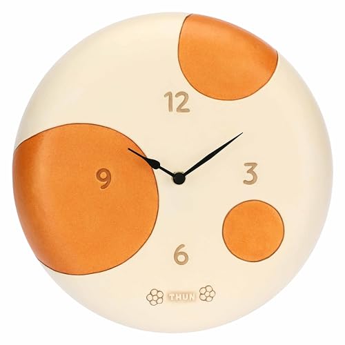 THUN - Orologio da muro - ceramica - Collezione Chroma - 26 x 26 x 4,7 cm