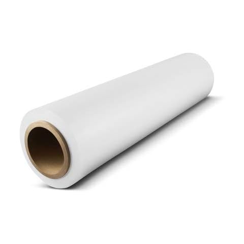 18"x 1500 FT Roll - 80 Gauge Thick + Heavy Duty .Stretch wrap Moving & Packing Wrap. Industrial Strength, Plastic Pallet Shrink Film Ideal for Furniture, Boxes, Pallets… (White, 4 Pack) Cover
