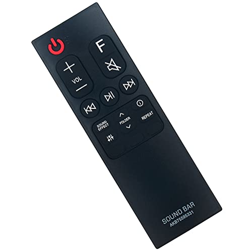 Image of AKB75595331 Replacement Remote Control Applicable for LG Sound Bar SL6Y SPL5B-W SN6Y SPN5B-W SL4 SPH4B-W SL5Y SN7CY SNC4R SPH4B-W SPJ4-S S65S3-S SL4Y SL7Y | SPL5B-W SN6Y SPN5B-W SL4 SPH4B-W SL5Y SN7CY SNC4R SPH4B-W SPJ4-S S65S3-S SL4Y SL7Y SLM4R SN6 SPN5BM-W SN4A
