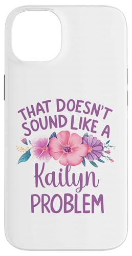 Kailyn Personalized Cute Flower Girls Kailyn Name スマホケース iPhone 14 Plus 用