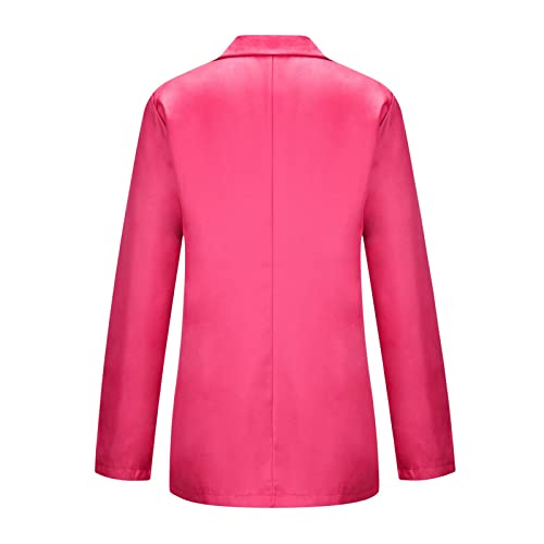 Blazer Jackets for Women 2022 Business Casual Outfits Open Front Long Sleeve Lapel Collar Button Work Office Coat Suit3