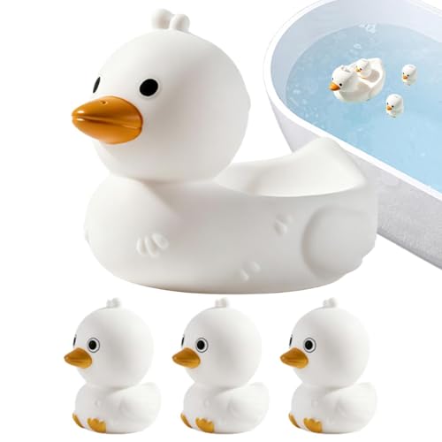 Ganso Juguete De Baño para Niños | 4 Piezas Ganso Flotante para La Piscina - Juguetes Baño Niños Infantiles | para Piscina Al Aire Libre Ducha Verano Juegos Acuáticos Y