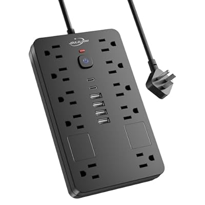 JouleLoom Surge Protector Power Strip,10 Outlet...