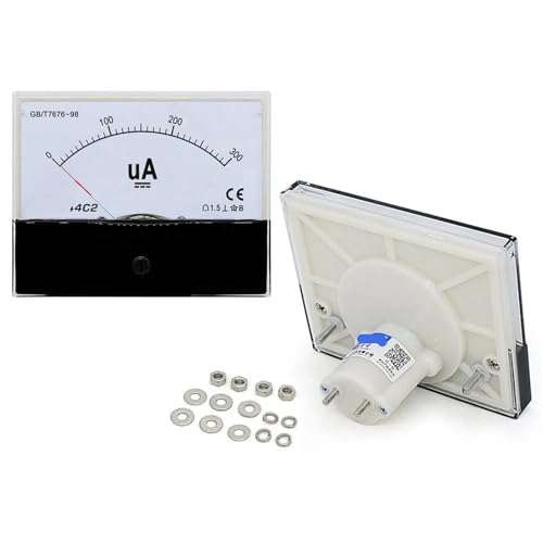 Ampèremètre analogique CC 44C2 100µA, cadran de mesure pour courant continu à pointeur
