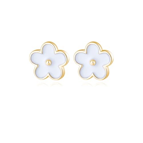 Boucles d'oreilles fleurs de prunier argent 925 cadeau idéal fille