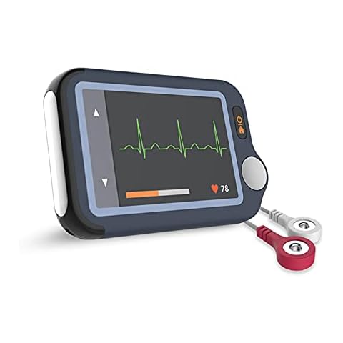 ECG Monitor Heart Monitor, Personal Bluetooth EKG Monitor Heart Health Tracker with Free APP for iOS Android Phone & PC Software, Portable Handheld Recording Heart Monitoring Device for Home Use Cover