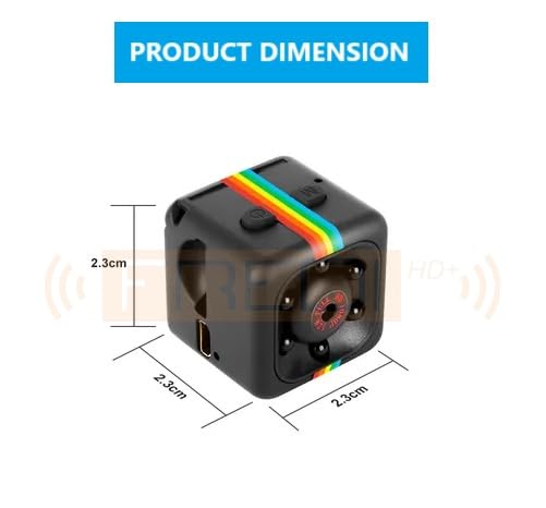Image of FREDI HD PLUS SQ11 Mini Camera | 1080P Full HD Recording | Compact Indoor Camera | Motion Detection | Loop Recording | USB Powered & Rechargeable | Micro SD up to 32GB