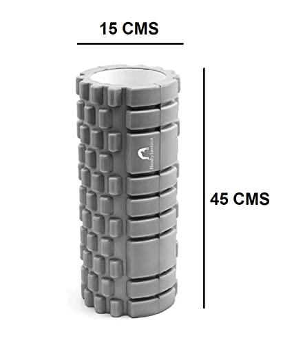 Image of Bodylastics 45cms Foam Roller for Pre & Post Workout Sessions, Deep Tissue Massage, Relief from Muscle Pain