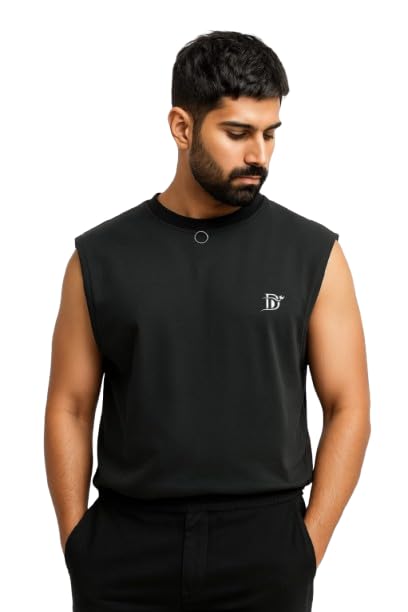 dark devil Men’s Sleeveless Tank Vest for Gym, Workout, Fitness Premium 100% Cotton | Durable, Sweat-Absorbing Muscle Fit Vest for Men-picture-20