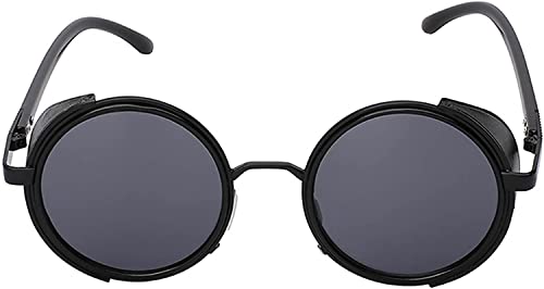 Image of OWL Steampunk Vintage Retro Round Circle Gothic Hippie Colored Plastic Frame Sunglasses Colored Lens