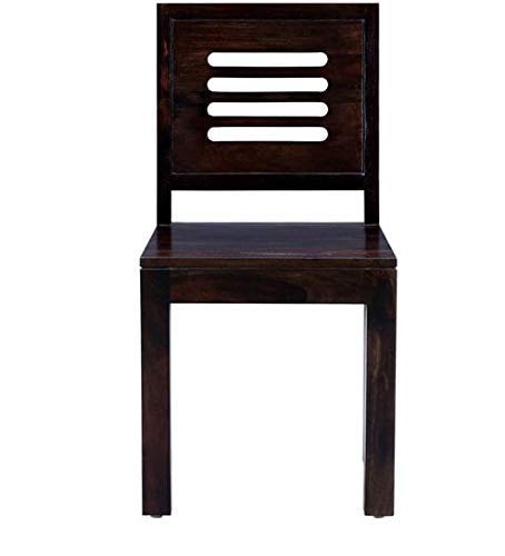 Image of SHRI MINTU'S ART Solid Sheesham Wood Dining Table 4 Seater | Four Seater Dinning Table with 4 Chairs for Home | Dining Room Sets for Kitchen & Restaurants | Rosewood, Walnut Finish
