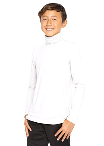 STRETCH IS COMFORT Oh So Soft Boy's Long Sleeve Poly Spandex Turtleneck