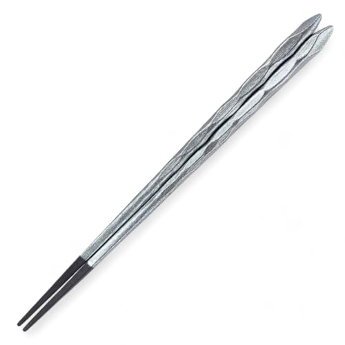 J-kitchens 箸 ( お箸 はし )22.5cm シルバー 先 黒乾漆塗日本製