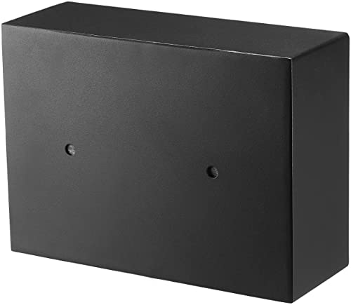 Amazon Basics Small Slim Desk Drawer Security Safe with Programmable Electronic Keypad, Black, 30 cm W x 21.8 cm D x 11. 2 cm H