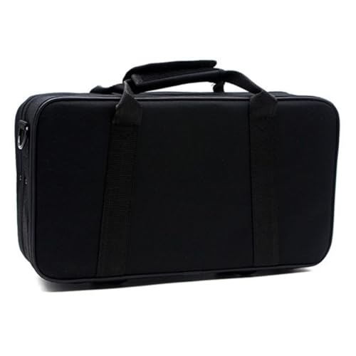 FUNOMOCYA Portable Clarinet Case Black Tube Cloth Box Clarinet Accessories Storage Wind Instrument Case