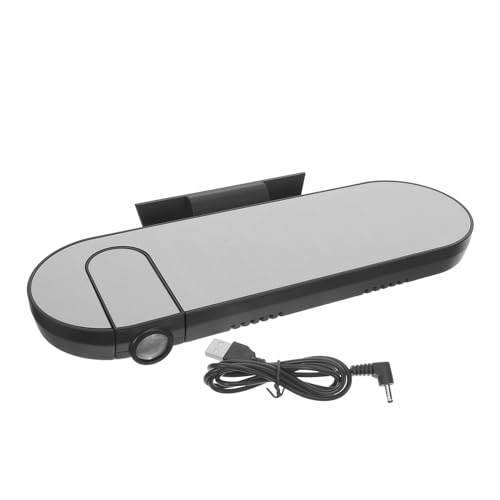 TOYANDONA Sveglia Digitale a Specchio LED con Proiezione Sul Soffitto, Display Ampio e Design Minimalista per Camera da Letto, Orologio Multifunzione da Comodino senza Batterie