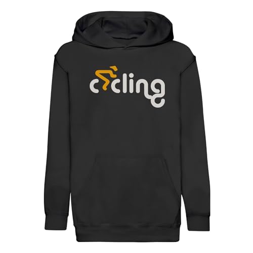 Sweat à capuche enfant cyclisme premium en tissu doux et résistant