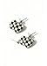 Fashion Black and White Chessboard Pattern Earrings Classic Checkered Geometric Drop Dangle Earrings Casual Daily Wear Jewelry for Women