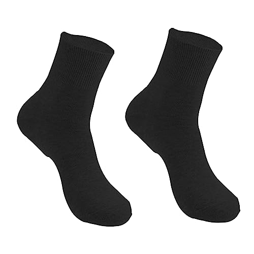 FOMIYES Men's Cracked Heel Socks Moisturizing Fuzzy and Elastic Cotton Socks Pack of 2