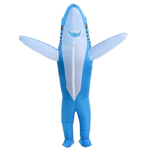 Disfraz inflable de tiburón para niños 4'3"-4'11" miniatura 3