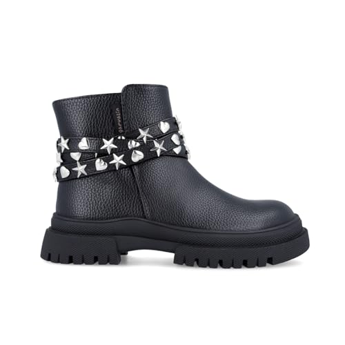 Garvalín Bottes Fille Bride Cloutée Taille 38 Couleur Noir