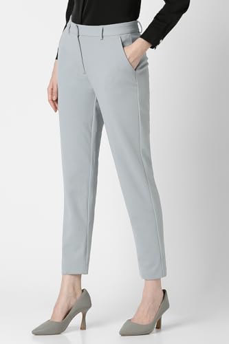 Image of Van Heusen Women High Rise Formal Regular Fit Comfort Trouser