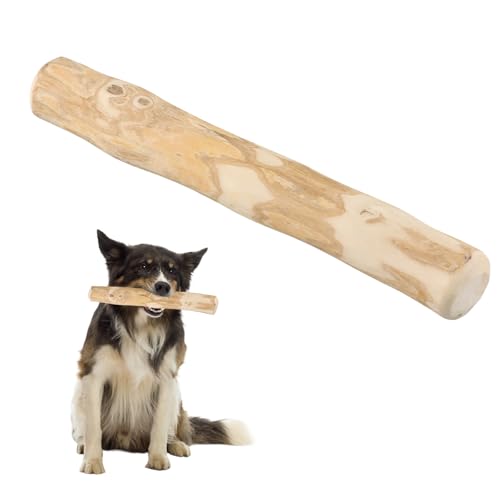 QINGZY Legno di Caffè per Cani, Taglia S 18.5 * 3-3.5cm, M 21 * 3.5-3.7cm, Ossa in Legno per Cani, Gioco da Masticare Naturale, Sicuro e Sano, Cura dei Denti (S)