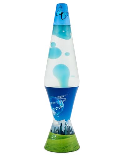 Spencer Gifts Lava Lamp - 17 Frutiger Aero - The Original Motion Lamp - Teal